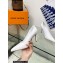 Louis Vuitton Heel 8.5cm Signature Pumps in calf leather White 2023