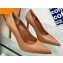 Louis Vuitton Heel 8.5cm Signature Pumps in calf leather Brown 2023