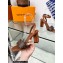 Louis Vuitton Heel 8cm studs Silhouette Sandals in Patent Monogram canvas Brown 2023