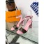 Louis Vuitton Heel 8cm studs Silhouette Sandals in Patent Monogram canvas Pink 2023