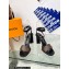 Louis Vuitton Heel 8cm studs Silhouette Sandals in Patent Monogram canvas Black 2023