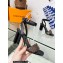 Louis Vuitton Heel 8cm studs Silhouette Sandals in Patent Monogram canvas Black 2023