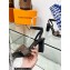 Louis Vuitton Heel 8cm studs Silhouette Sandals in Patent Monogram canvas Black 2023