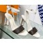 Louis Vuitton Heel 8cm studs Silhouette Sandals in Patent Monogram canvas Creamy 2023Louis Vuitton Heel 8cm studs Silhouette Sandals in Patent Monogram canvas Creamy 2023