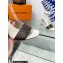 Louis Vuitton Heel 8cm studs Silhouette Sandals in Patent Monogram canvas Creamy 2023