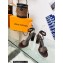 Louis Vuitton Heel 8cm studs Silhouette Sandals in Patent Monogram canvas Coffee 2023