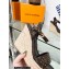 Louis Vuitton Heel 10cm Wedge 6cm Starboard Sandals in Patent Monogram canvas Coffee 2023