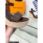 Louis Vuitton Heel 10cm Wedge 6cm Starboard Sandals in Patent Monogram canvas Coffee 2023