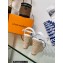 Louis Vuitton Heel 10cm Wedge 6cm Starboard Sandals in Patent Monogram canvas White 2023