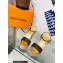 Louis Vuitton Heel 10cm Wedge 6cm Starboard Sandals in Patent Monogram canvas Gold 2023