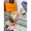 Louis Vuitton Heel 10cm Wedge 6cm Starboard Sandals in Patent Monogram canvas Apricot 2023