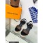 Louis Vuitton Heel 10cm Wedge 6cm Starboard Sandals in Patent Monogram canvas Black 2023