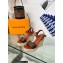 Louis Vuitton Heel 10cm Wedge 6cm Starboard Sandals in Patent Monogram canvas Brown 2023