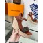 Louis Vuitton Heel 10cm Wedge 6cm Starboard Sandals in Patent Monogram canvas Brown 2023