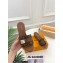 Louis Vuitton Studs Lock It Mules with Strap and Lock Brown 2023