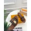 Louis Vuitton Studs Lock It Mules with Strap and Lock Brown 2023