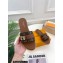 Louis Vuitton Studs Lock It Flat Mules with Strap and Lock Brown 2023