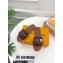 Louis Vuitton Studs Lock It Flat Mules with Strap and Lock Brown 2023