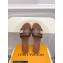 Louis Vuitton Studs Lock It Flat Mules with Strap and Lock Brown 2023