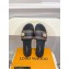 Louis Vuitton Studs Lock It Flat Mules with Strap and Lock Black 2023