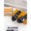 Louis Vuitton Studs Lock It Flat Mules with Strap and Lock Black 2023