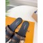 Louis Vuitton Studs Lock It Flat Mules with Strap and Lock Black 2023
