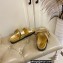 Louis Vuitton Bom Dia Flat Comfort Mules Monogram-embossed calf leather Gold 2023