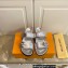 Louis Vuitton Bom Dia Flat Comfort Mules Monogram-embossed calf leather Silver 2023