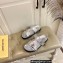 Louis Vuitton Bom Dia Flat Comfort Mules Monogram-embossed calf leather Silver 2023