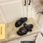 Louis Vuitton Bom Dia Flat Comfort Mules Monogram-embossed calf leather Black 2023
