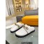 Louis Vuitton Lv Cosy Flat Comfort Clog with Gold Chain White 2023