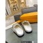 Louis Vuitton Lv Cosy Flat Comfort Clog with Gold Chain White 2023