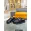 Louis Vuitton Lv Cosy Flat Comfort Clog with Gold Chain Black 2023