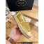 Prada Hemp Mesh and nappa leather Espadrilles Gold 2023