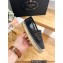 Prada Hemp Mesh and nappa leather Espadrilles Black 2023