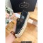 Prada Hemp Mesh and nappa leather Espadrilles Black 2023