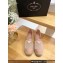 Prada triangle logo Mesh and nappa leather Espadrilles Nude Pink 2023