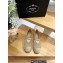 Prada triangle logo Mesh and nappa leather Espadrilles Beige 2023
