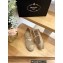 Prada triangle logo Mesh and nappa leather Espadrilles Beige 2023