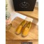 Prada triangle logo Satin Espadrilles Yellow 2023