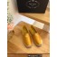 Prada triangle logo Satin Espadrilles Yellow 2023