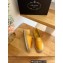 Prada triangle logo Satin Espadrilles Yellow 2023