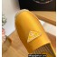Prada triangle logo Satin Espadrilles Yellow 2023
