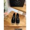 Prada triangle logo Satin Espadrilles Black 2023