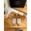 Prada triangle logo Satin Espadrilles Beige 2023