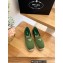 Prada triangle logo Satin Espadrilles Green 2023