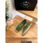 Prada triangle logo Satin Espadrilles Green 2023