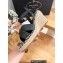 Prada Heel 8cm Nappa Leather Espadrilles Wedge Sandals Black 2023