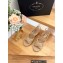 Prada Heel 8cm Nappa Leather Espadrilles Wedge Sandals Beige 2023
