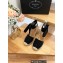 Prada Heel 8cm Espadrilles Wedge Sandals Fabric Black 2023